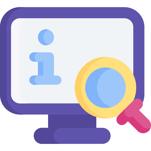 Search information ui screen icon