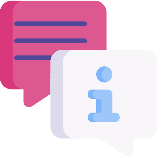 Speech bubble information speech bubble help icon