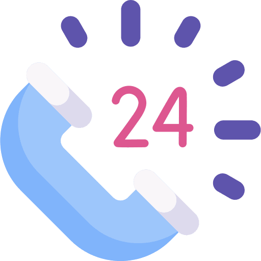 24 hours support assistance phone call telephone icon 24 hours support assistance phone call telephone icon