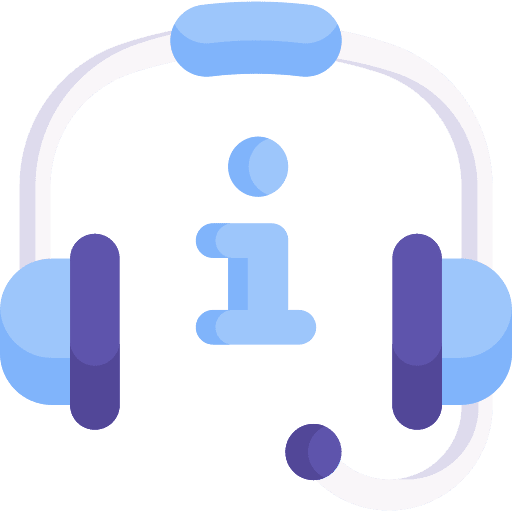 Headset microphone information communications icon Headset microphone information communications icon