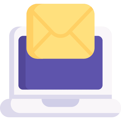 Email message communications laptop icon Email message communications laptop icon
