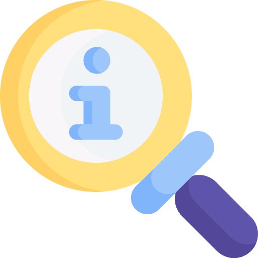 Search magnifier search information icon Search magnifier search information icon