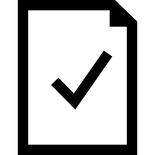 Verified document interface symbol file interface document icon