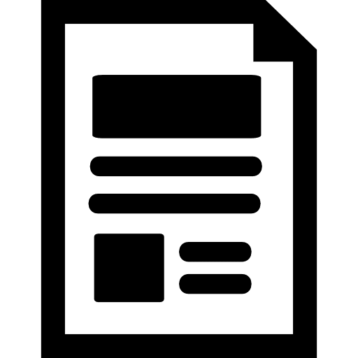 Document with text and images file article text icon