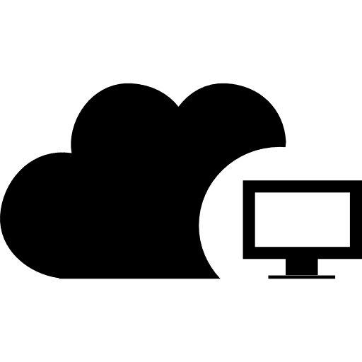 Cloud computer symbol cloud symbol interface icon