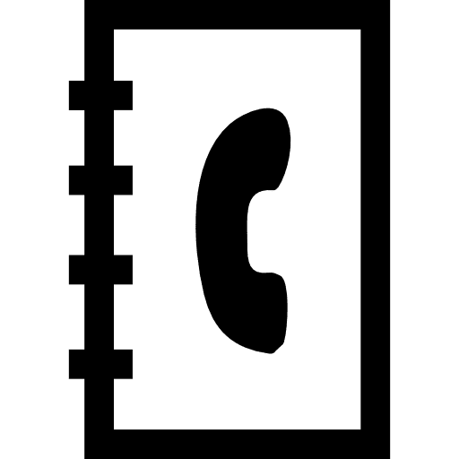 Telephone directory interface symbol directories directory tool icon