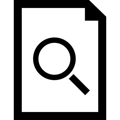 Document search symbol symbol interface file icon