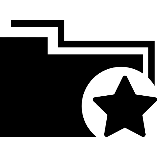 Favorite data folder favorite symbol folder icon