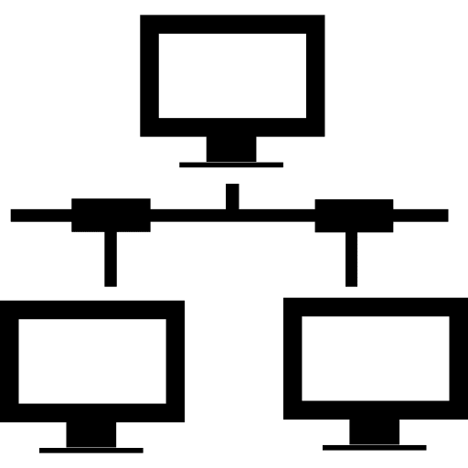 Computers network interface symbol interface network connections icon