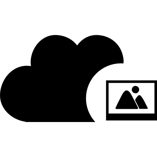 Cloud pic symbol photo image symbol icon