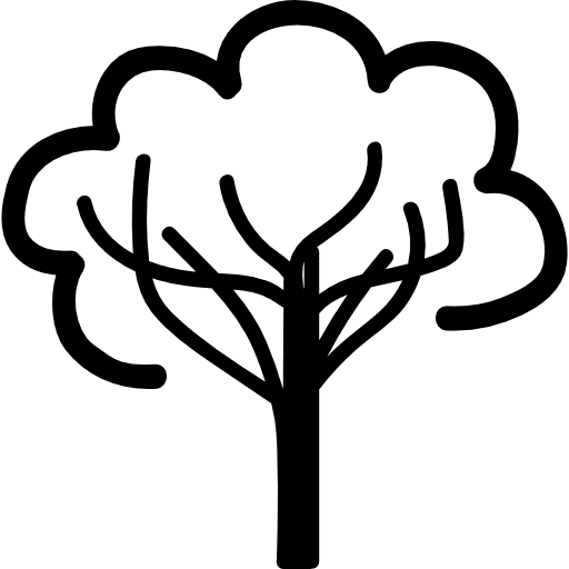 Tree shapes outline trees icon