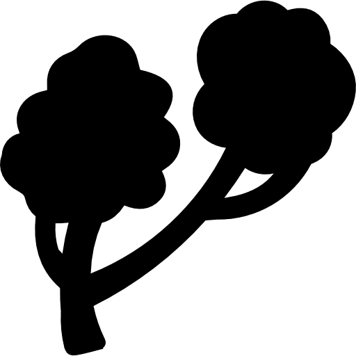 Tree irregular silhouette tree irregular shape icon