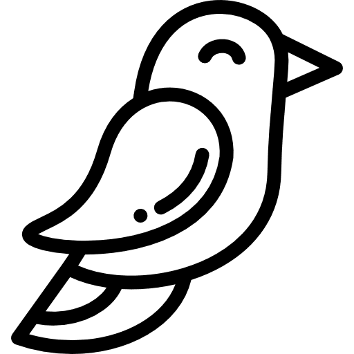 Bird ornithology bird zoo icon