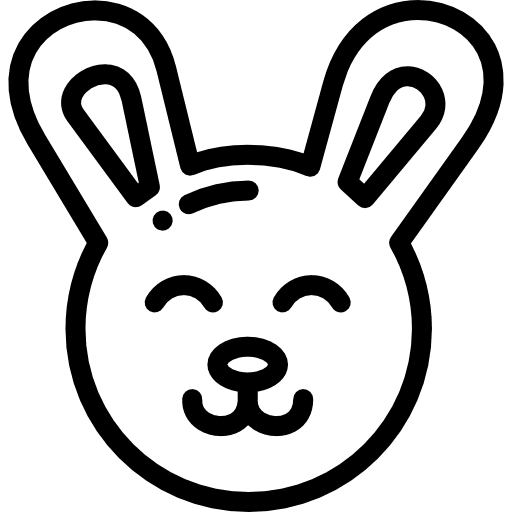 Bunny rabbit wildlife easter icon Bunny rabbit wildlife easter icon