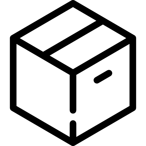 Big box storage warehouse boxes icon