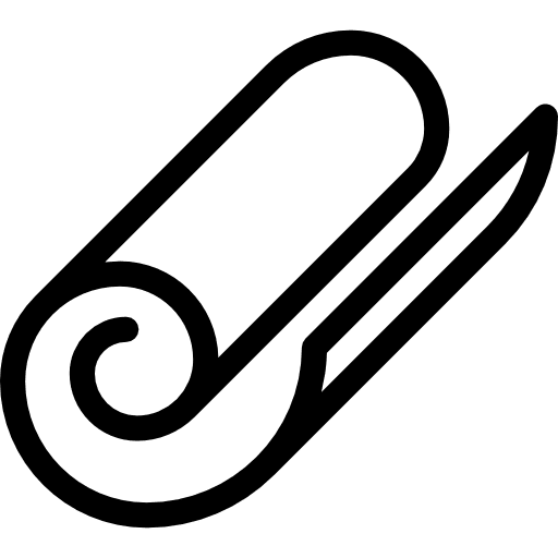 Paper roll office material rock n roll writing icon