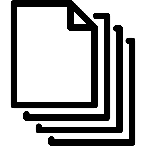 White sheets pages website list icon