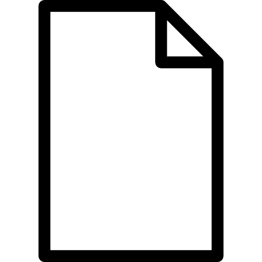 Blank paper website file school material icon