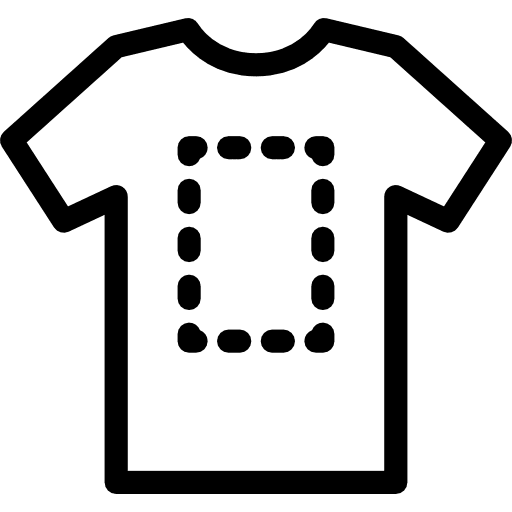 T shirt with square male masculine shirt icon