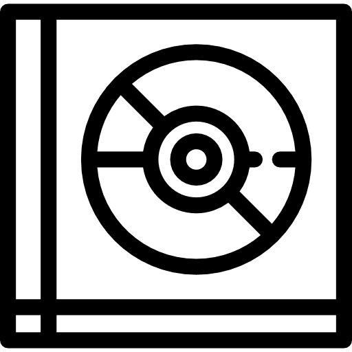 Cd box compact disc discs boxes icon