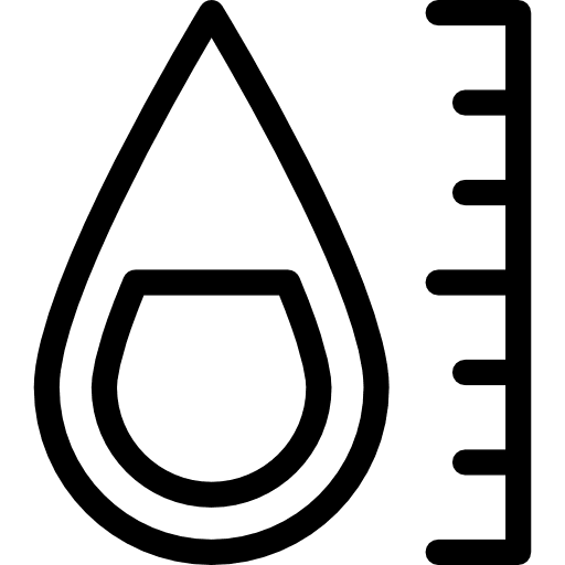 Ink level drop printer measurement icon