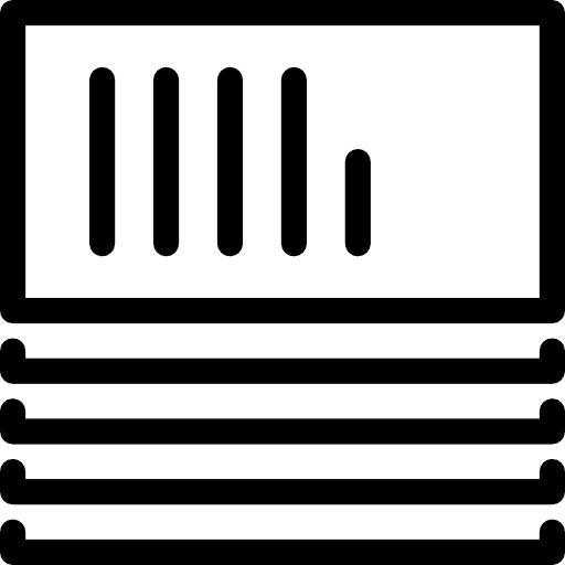 Paper pad archives document office material icon