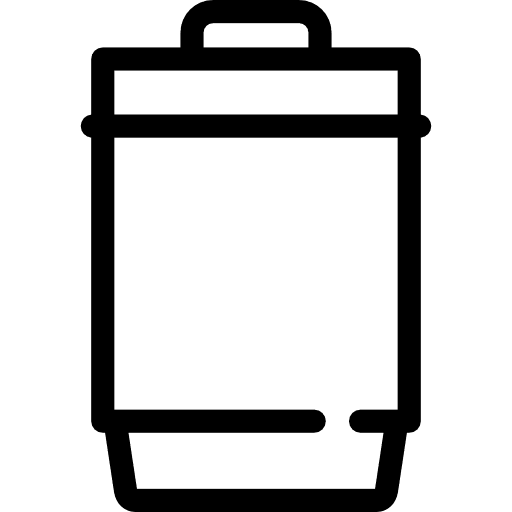 Street bin garbage can trash can trash bin icon