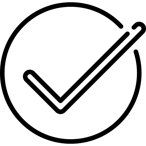 Check mark arroba mark checking check mark icon