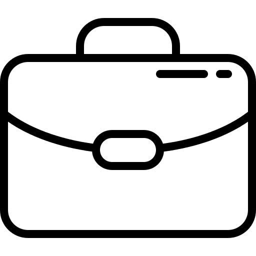 Suitcase briefcase office portfolio icon