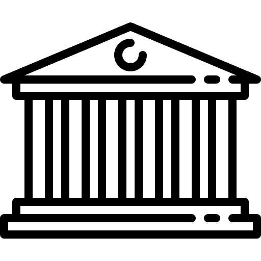 Bank building monument ancient icon