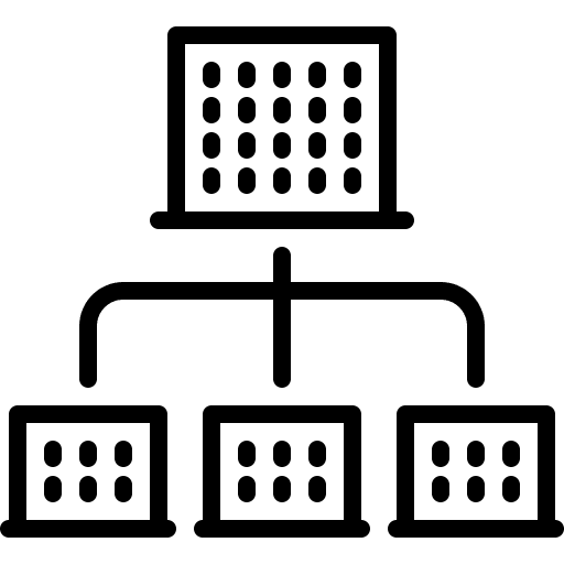 Building building connections offices icon