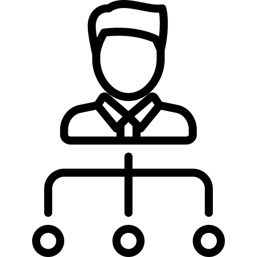 Head network scheme administrator icon