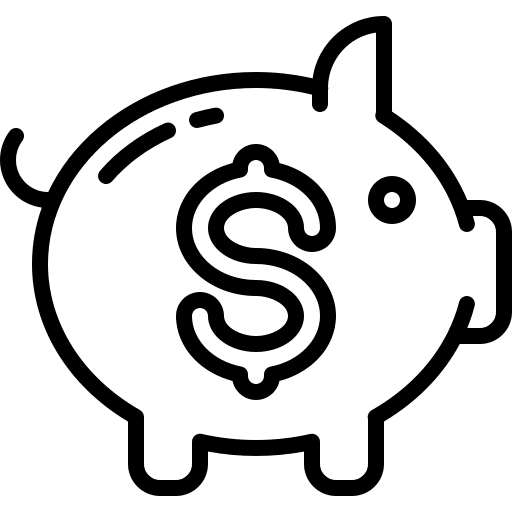 Piggy bank business piggy bank money icon