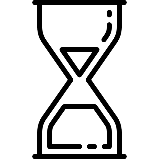 Sand clock hourglass sand clock wait icon