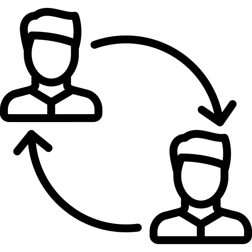 Arrows engage businessman working icon