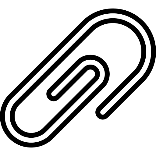 Clip attach school material office material icon