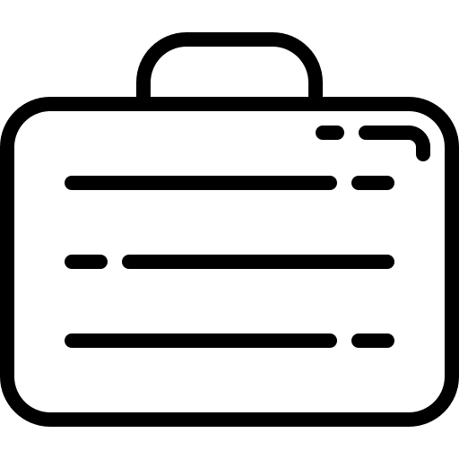 Suitcase vacations luggage suitcase icon