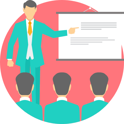 Presentation business session presentation icon