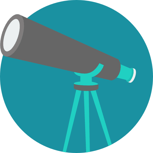 Astronomy stars education telescope icon Astronomy stars education telescope icon