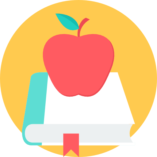 Book education apple educative icon Book education apple educative icon