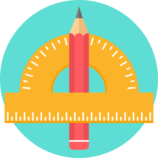 Protractor school material tools and utensils measuring utensils icon Protractor school material tools and utensils measuring utensils icon