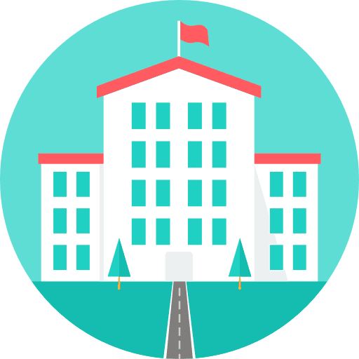 School buildings education school icon School buildings education school icon