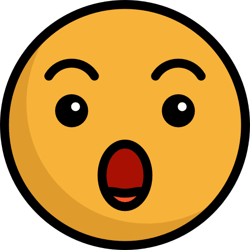 Surprised feelings emoji emoticons icon Surprised feelings emoji emoticons icon