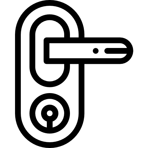 Door handle security door handle furniture and household icon