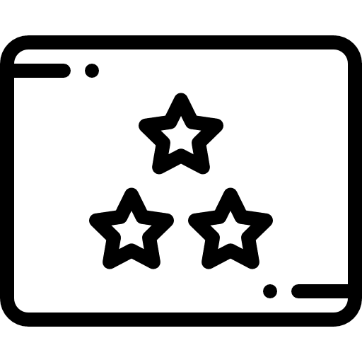 Three stars sign good three stars icon Three stars sign good three stars icon