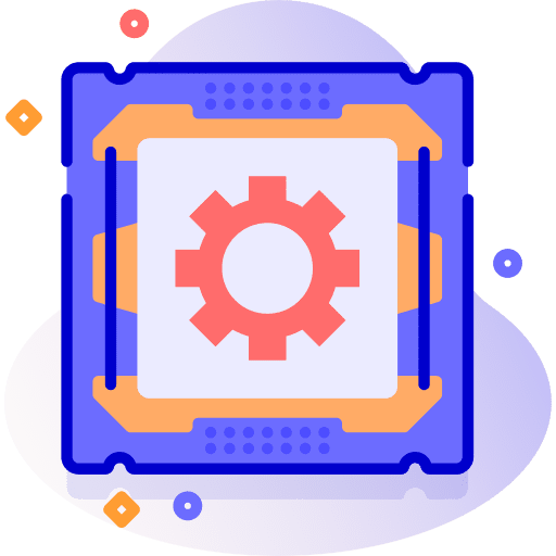 Chip chip processor cpu icon