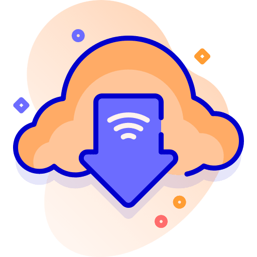 Cloud cloud computing dowload technology icon