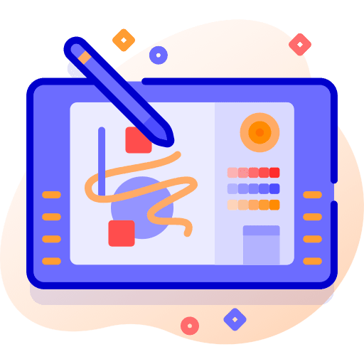 Drawing draw computer tablet icon