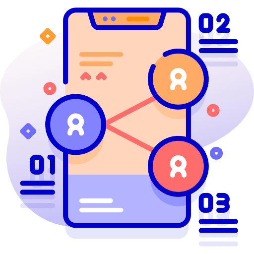 Profile device share smartphone icon Profile device share smartphone icon