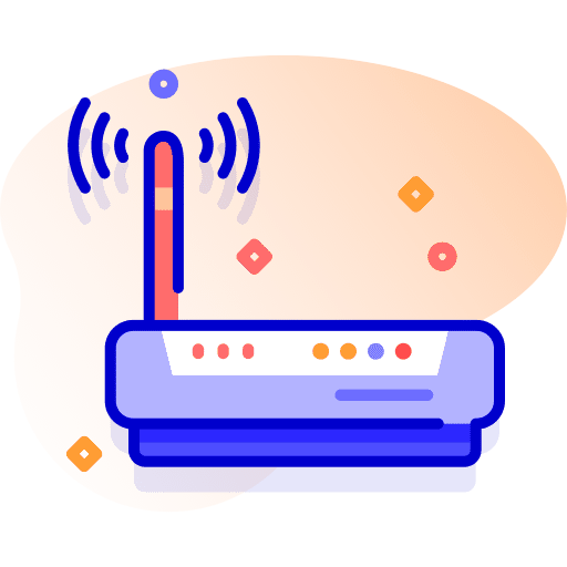Router modem connectivity communications icon